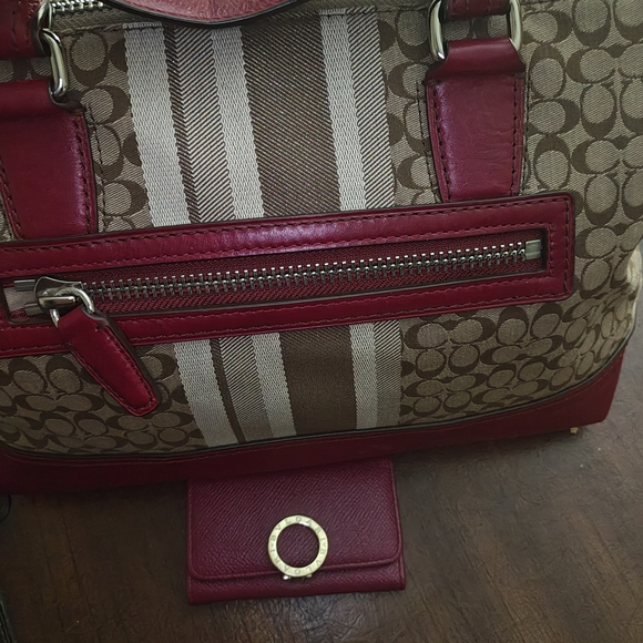 Coach Molly Satchel Bag/Bvlgari Key Card - Picture 5 of 16